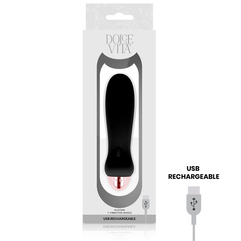 VIBRADOR RECARGABLE FIVE NEGRO 7 VELOCIDADES