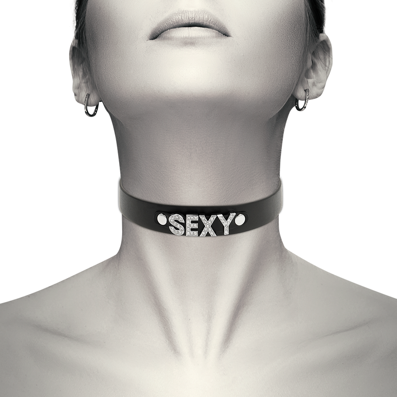 CHOKER CUERO VEGANO SEXY