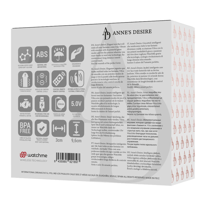 PANTY PLEASURE TECNOLOGÍA WATCHME NEGRO/GOLD