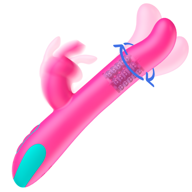 RABBIT VIBRATOR & ROTATOR COMPATIBLE CON WATCHME WIRELESS TECHNOLOGY