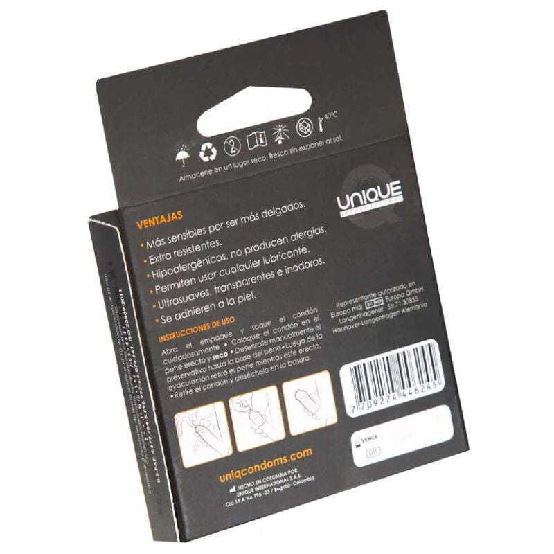 Uniq Classic – Preservativo sin látex | Sensación piel con piel