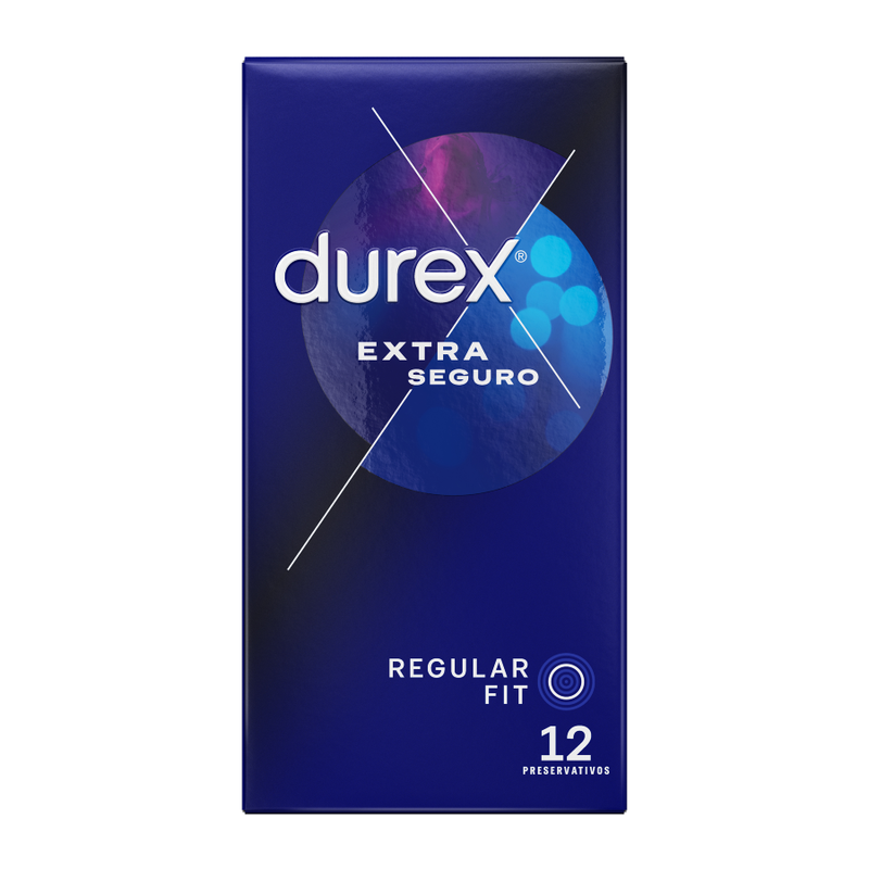 Durex Extra Seguro (12 uds) – Preservativos con mayor grosor para una protección superior