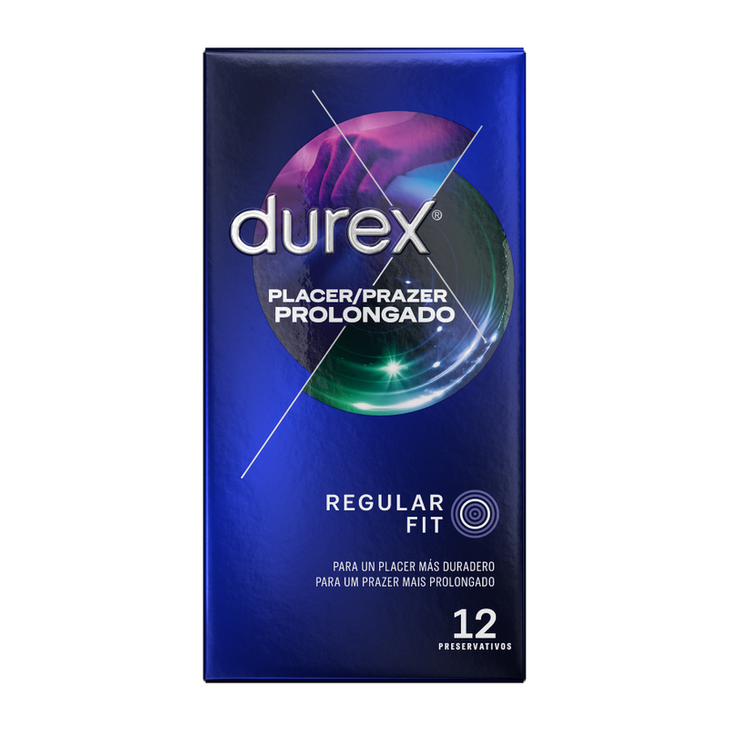 Durex Placer Prolongado (12 uds) – Para relaciones más largas e intensas