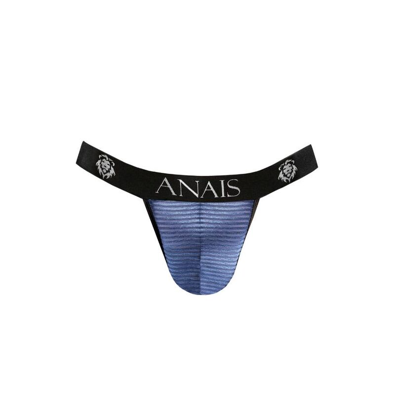 Naval: Tanga de Corte Afilado en Tul con Rayas Satinadas