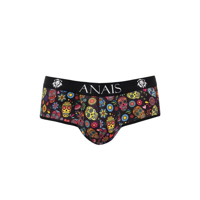 MEXICO – Braguitas masculinas abiertas con estampado floral y calavera