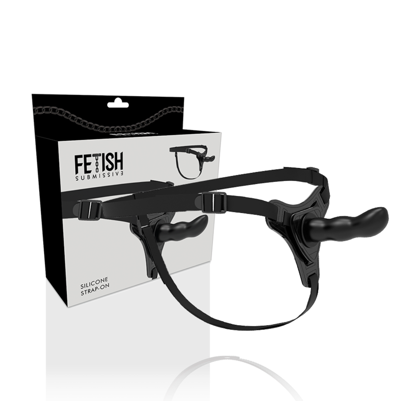 HARNESS - SILICONA NEGRO G-SPOT 16 CM