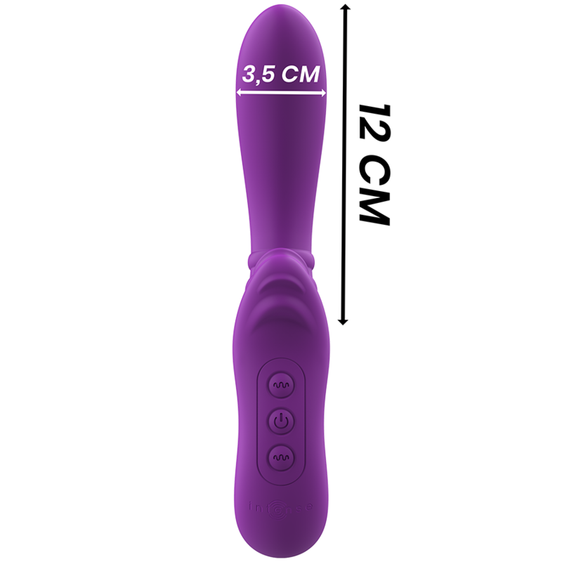 VIBRADOR FLEXIBLE CON LENGUA MORADO