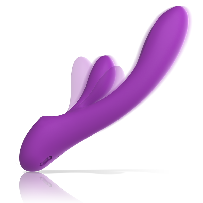 VIBRADOR RABBIT SILICONA LIQUIDA MORADO