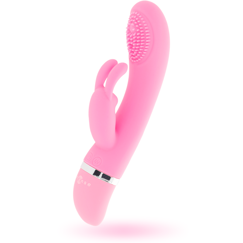 SUSY VIBRADOR OSCILANTE SILICON RABBIT ROSA