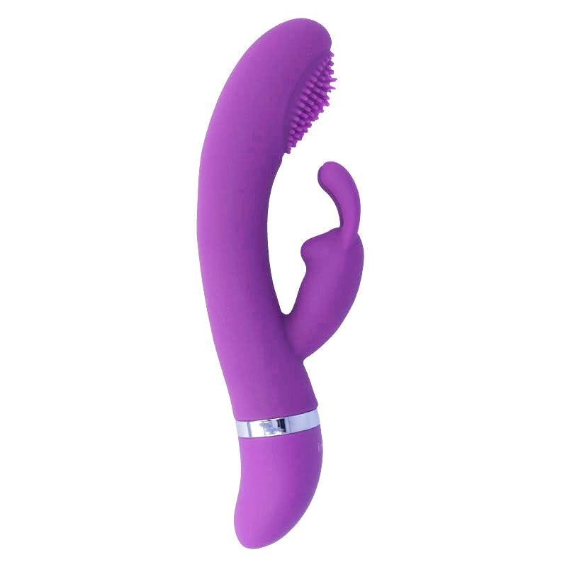 VIBRADOR OSCILANTE SILICON RABBIT LILA