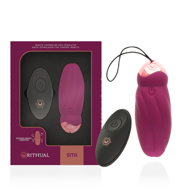 Bala Vibradora Rithual con Control Remoto – Rotational Pearls & Vibración, Doble Motor, IPX5