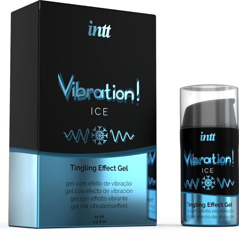 Vibration Ice de INTT | Gel Estimulante Vibrador con Efecto Hielo y Sabor a Menta – 15 ml