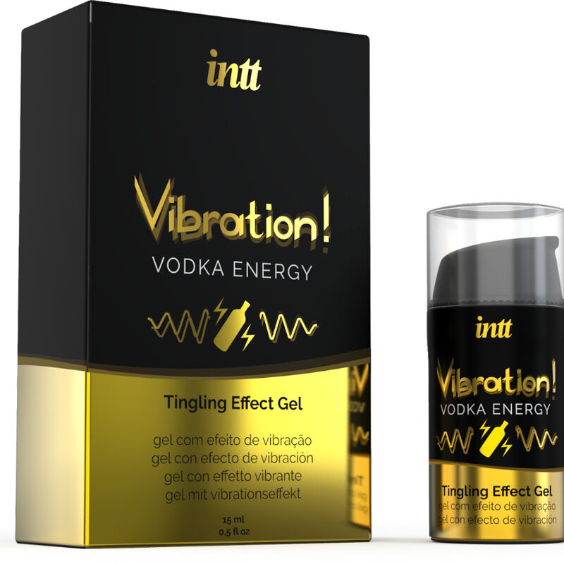 Vibration Vodka de INTT | Gel Estimulante Vibrador con Sabor a Vodka & Energy – 15 ml