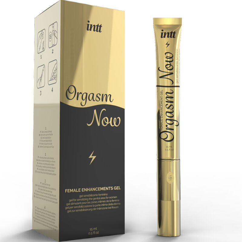 Orgasm Now de INTT – Gel Estimulante con Vibrador Aplicador para Clítoris y Vulva
