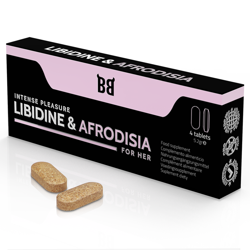 LIBIDINE & AFRODISIA PLACER INTENSO PARA MUJER 4 CÁPSULAS