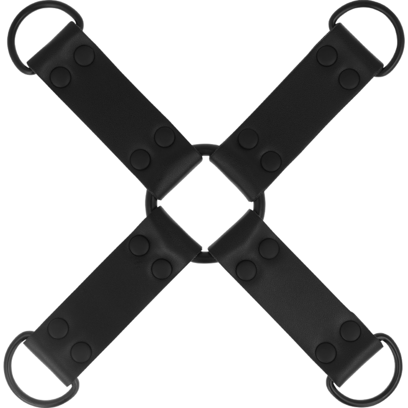 FETISH ENGANCHE MÚLTIPLE PARA MANOS Y PIES DE CUERO VEGANO