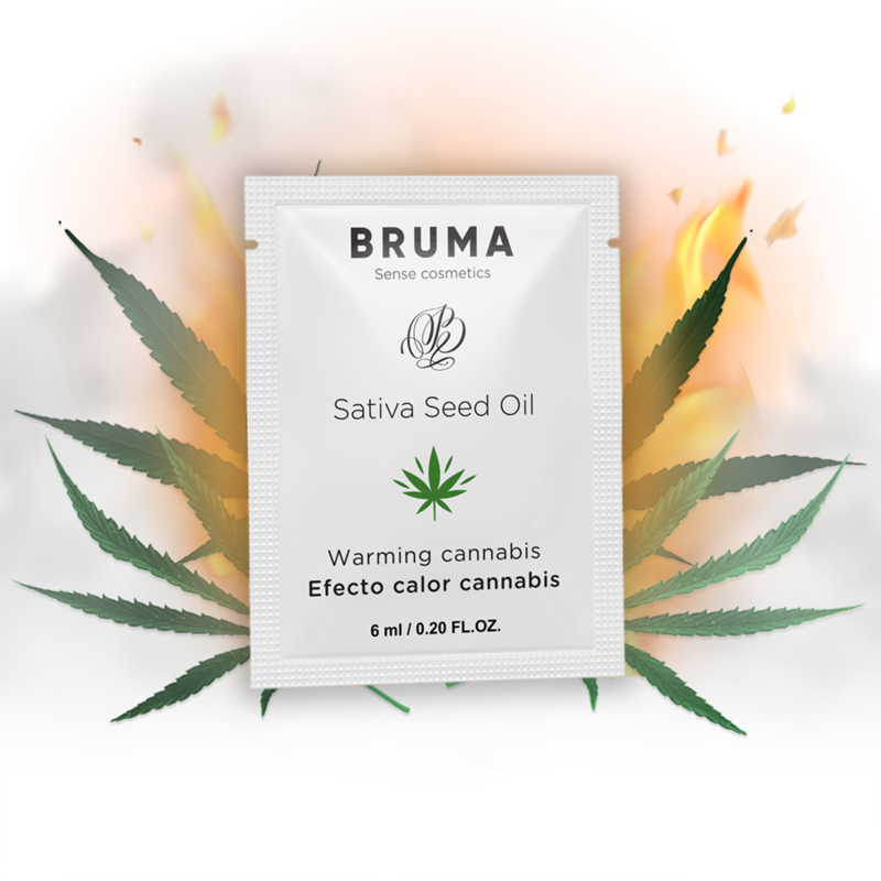 Gel Deslizante con Efecto Calor y Sabor a Cannabis - BRUMA