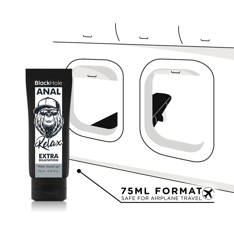Black Hole Anal Relax | Lubricante Dilatador y Relajante para Sexo Anal – 70 ml