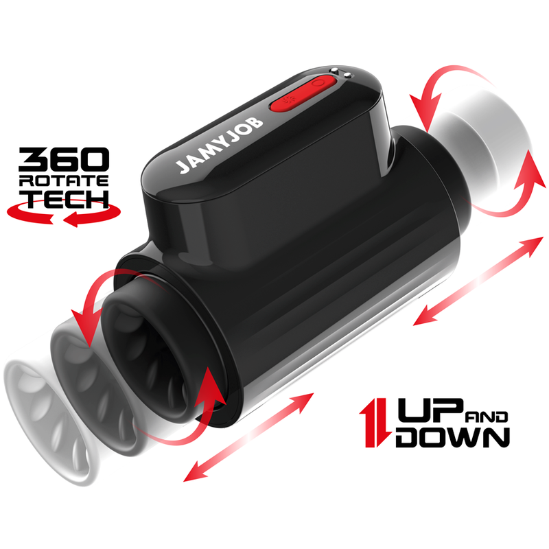 MASTURBADOR TURBO CON EMPUJE Y ROTACIÓN 360 UP AND DOWN