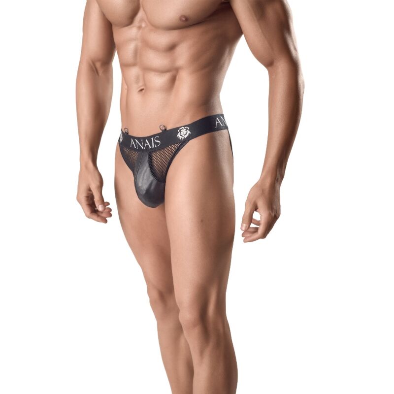ARES – Jock Strap Modelo 1 ANAIS FOR MEN (Negro de Red con Trasero al Descubierto)