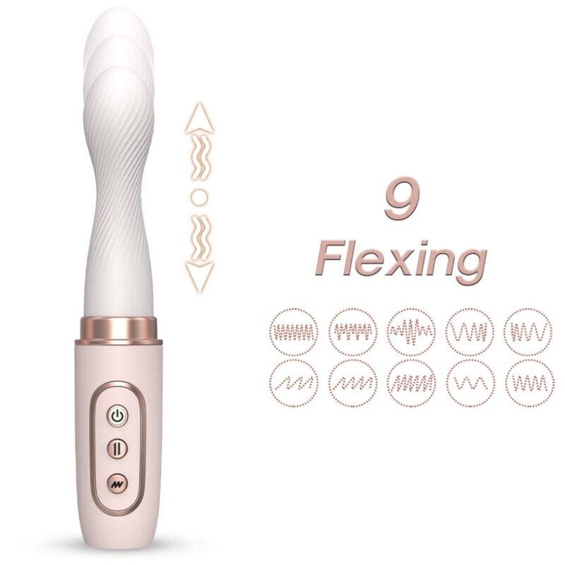 Vibrador Mini Telescópico · 2x10 Modos de Vibración · Recargable y Sumergible