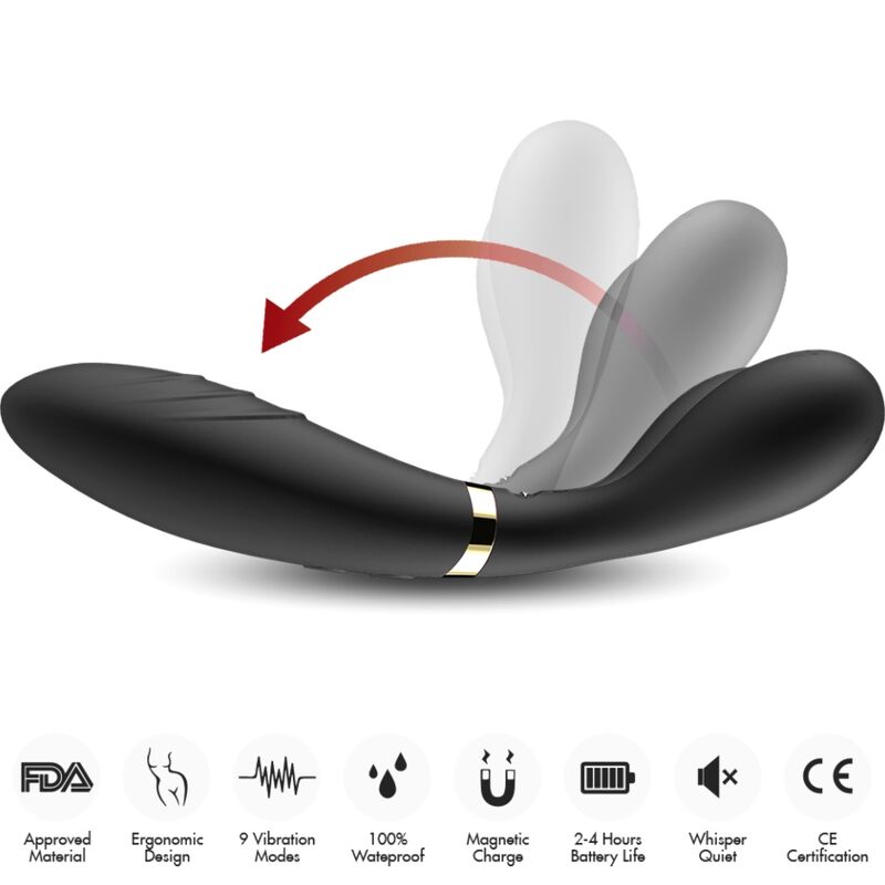 Masajeador Ergonómico de Triple Extremo – Relajación y Placer en Cada Movimiento