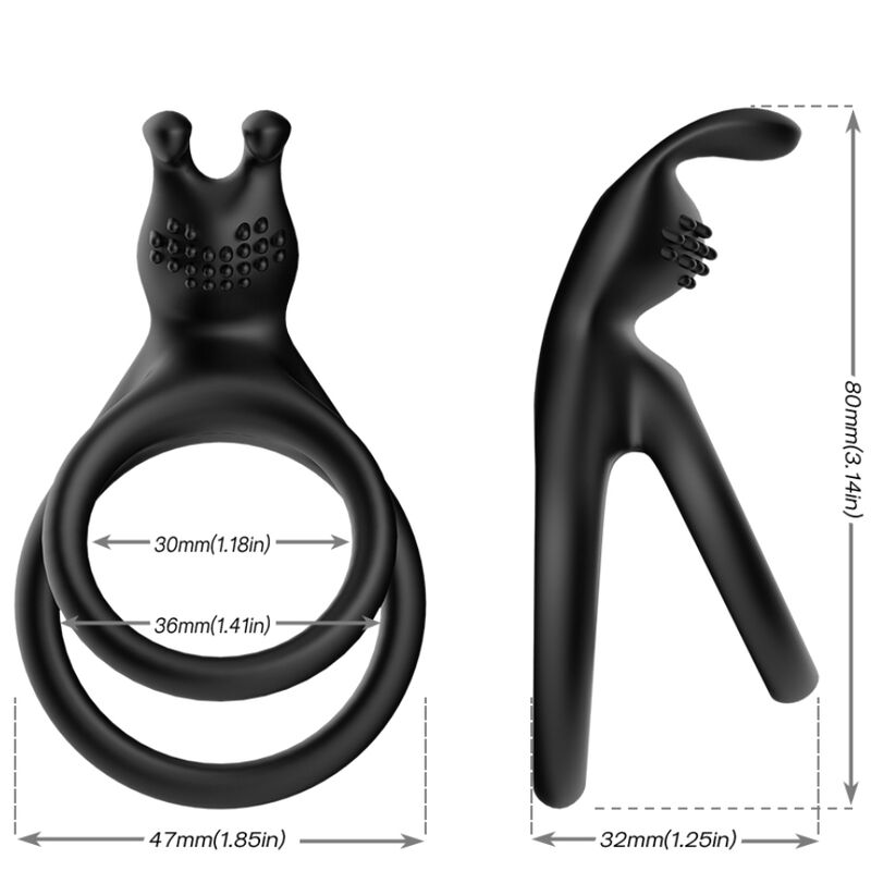 Anillo Triple con Vibración y Estimulador de Clítoris | Experiencia 360º