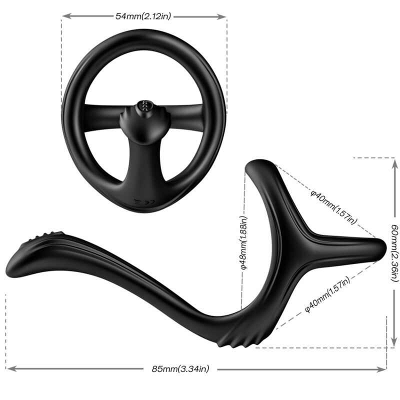 Anillo para pene triple sujeción | Potencia, duración y placer en una sola pieza