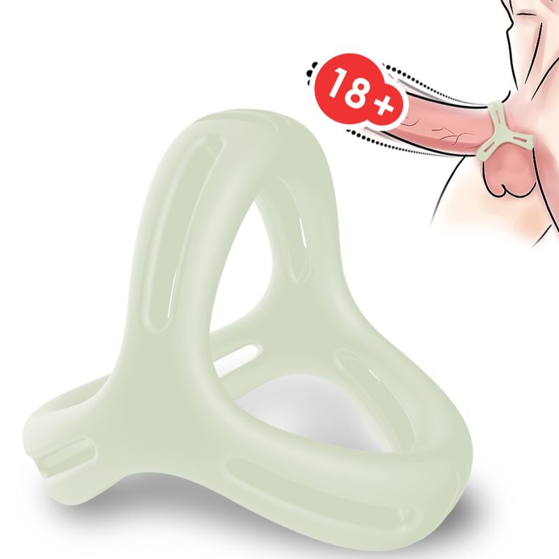 Anillo elástico triple sujeción | Más firmeza, más control, más placer