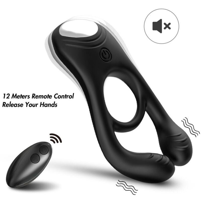 Anillo Vibrador con Triple Motor para Pene | Recargable y Sumergible