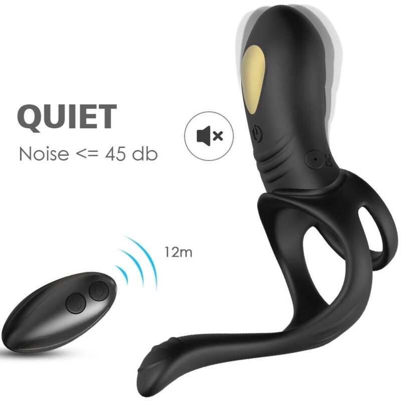 Anillo Vibrador para el Pene · 9 Modos · Recargable · Sumergible