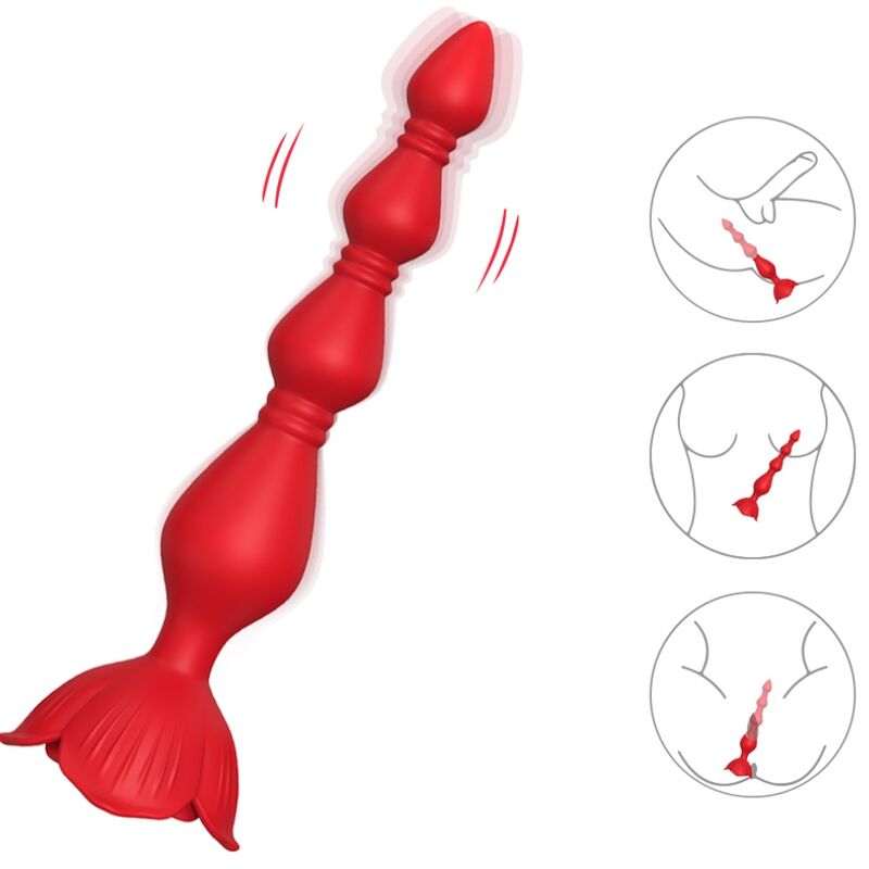 Vibrador con Plug Anal en Forma de Pagoda – Estética Exótica, Placer Profundo