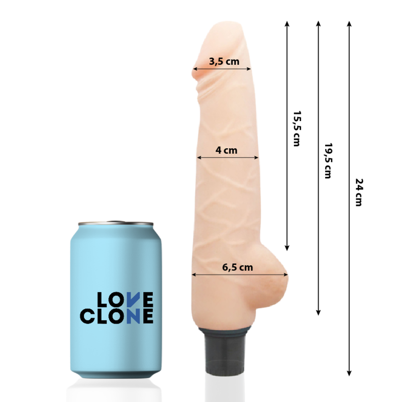 AUTO SELF LUBRICATION VIBRADOR 24 CM -O- 4 CM