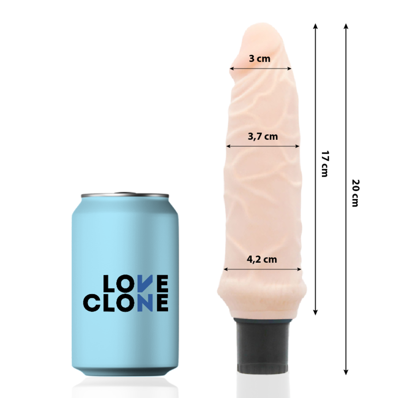IVAR SELF LUBRICATION VIBRADOR 20 CM -O- 3.7 CM