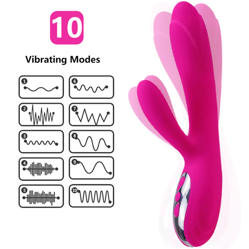 Vibrador Flexible con Efecto Calor de Bruma: Placer que Se Adapta a Ti