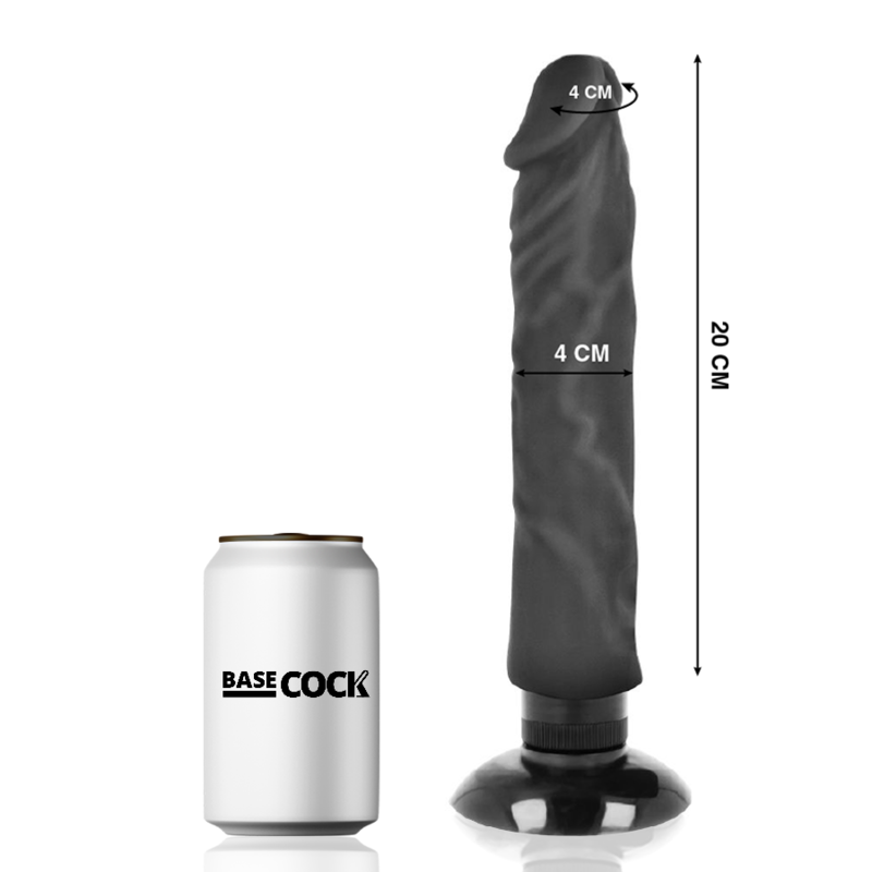 VIBRADOR REALISTICO 2-1 NATURAL 20 CM -O- 4 CM