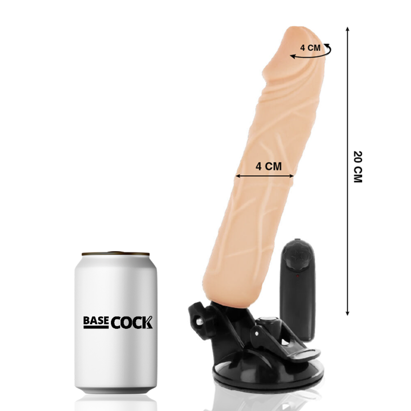 VIBRADOR REALISTICO CONTROL REMOTO NATURAL 20 CM -O- 4 CM
