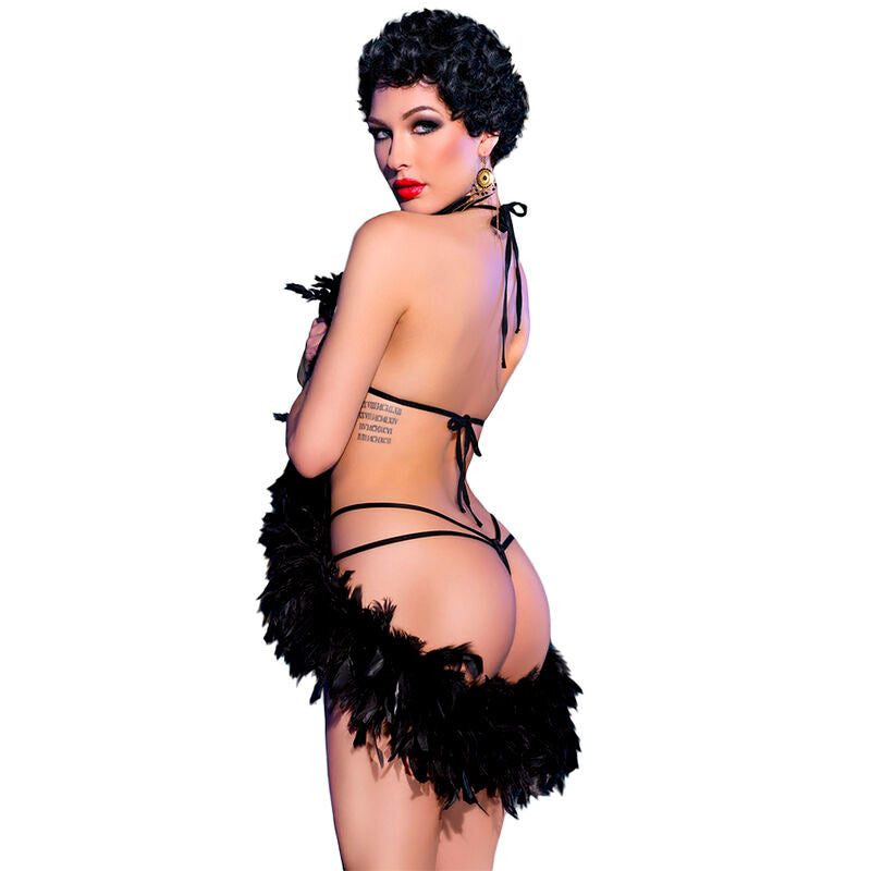 Body de Encaje Negro y Azul con Cordones – Bruma Sens Lingerie