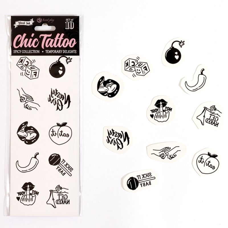 Chic Tattoo – Spicy Collection | Tatuajes Temporales Atrevidos y Provocadores
