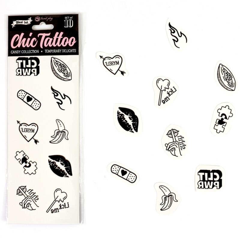 Chic Tattoo – Candy Collection | Tatuajes Temporales Sensuales y Divertidos