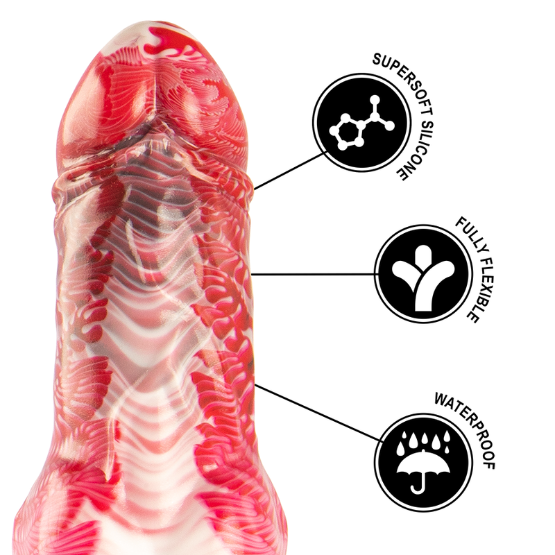 HELIOS DILDO CON TESTÍCULOS CALOR Y ÉXTASIS