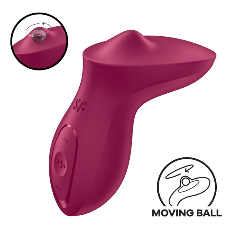 SATISFYER - Exciterrr – Vibrador Lay-On con Bola Rodante