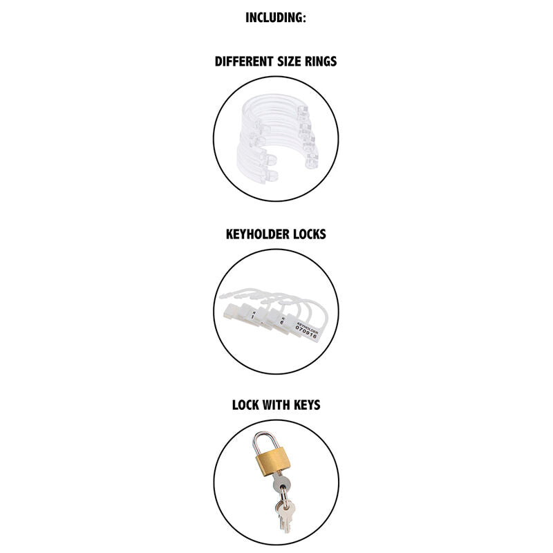 🔒 Jaula de Castidad de Acrílico | Extreme by Hidden Desire