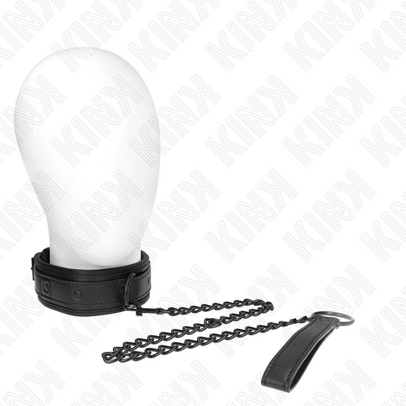 Collar CON CORREA 78 CM BONDAGE DE NEOPRENO MODELO 2 AJUSTABLE 37.5 X 49.5 CM