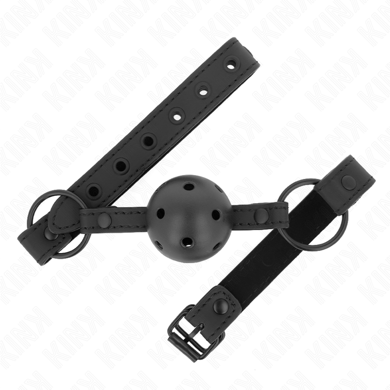 MORDAZA DE BOLA 4.5 CM DE NEOPRENO 63.5 X 2 CM AJUSTABLE 41 X 59 CM