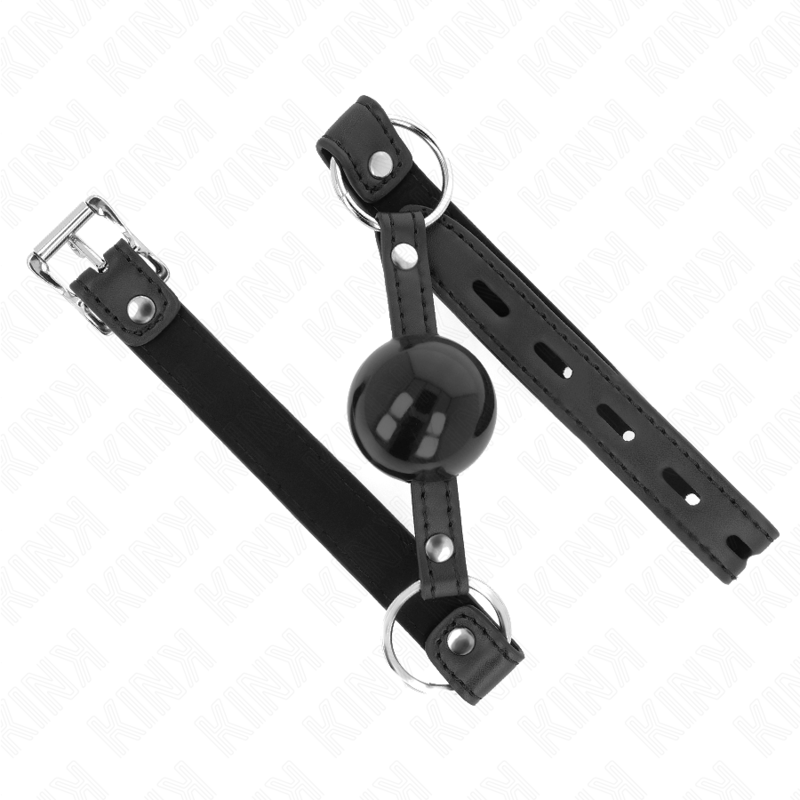MORDAZA DE BOLA 4 CM TPE CON CANDADO NEGRO 60 x 2 CM
