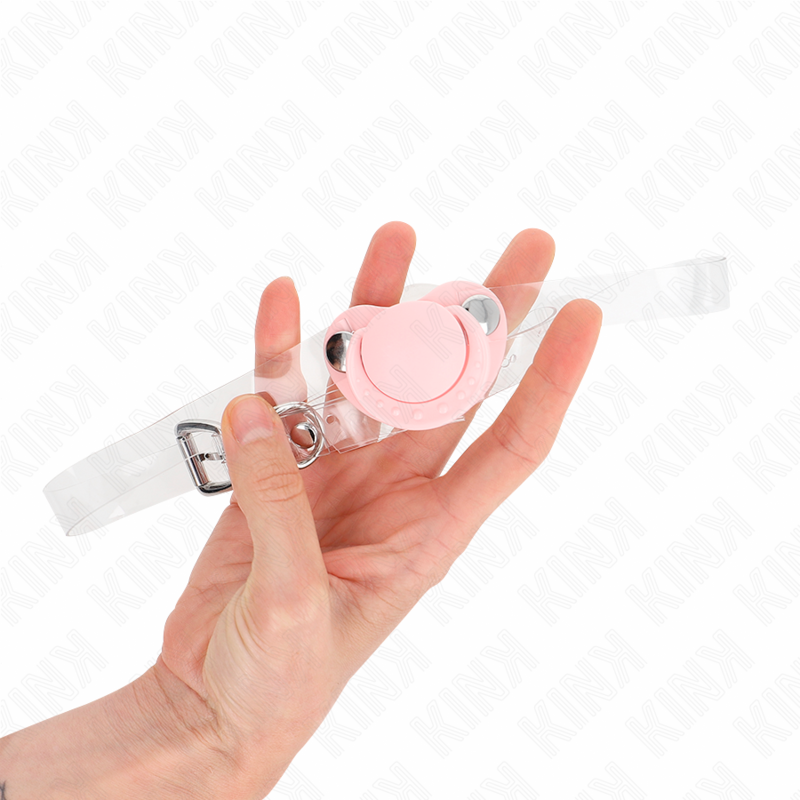 MORDAZA FORMA CHUPETE 5.5 x 4 CM ROSA AJUSTABLE 43-60 CM