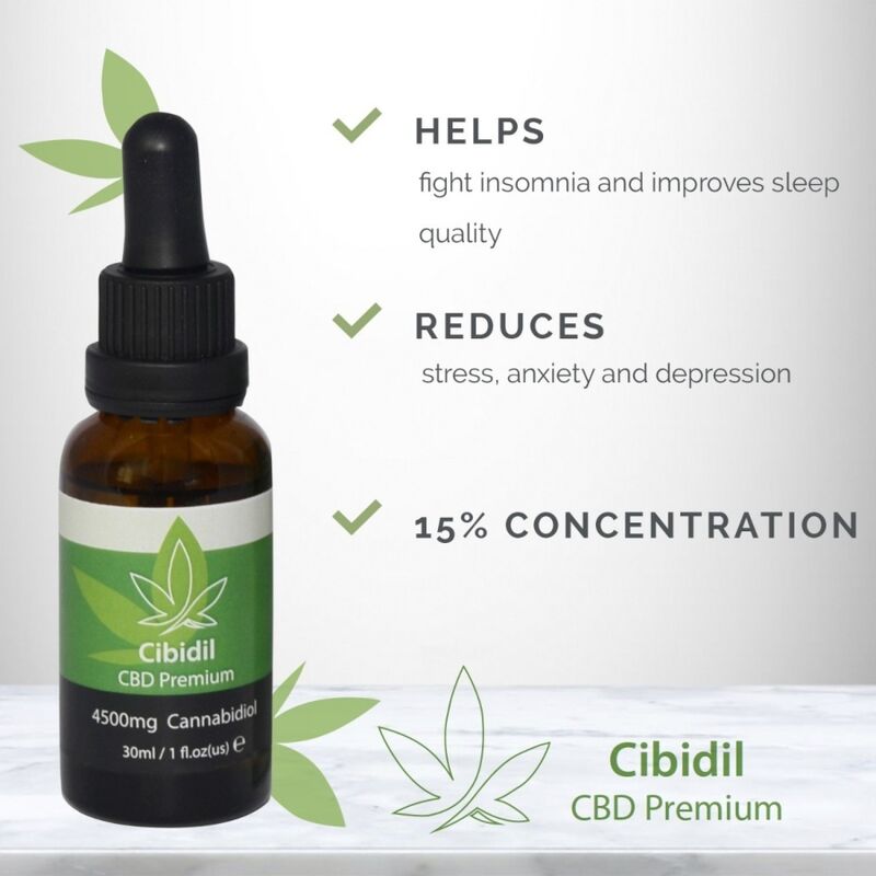 Cibidil · Aceite de CBD 15% · Efecto Calmante Natural