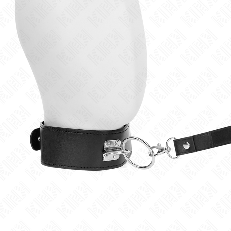 COLLAR CON CORREA 116 CM CON TACHUELAS CORREA POLIPIEL 50 X 5 CM