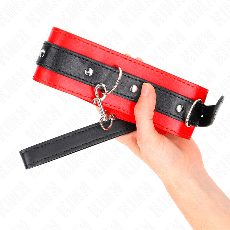 COLLAR CON CORREA 65 CM ROJO 54 X 4.5 CM